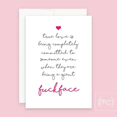 Fuckface Card - Prairie Chick Prints