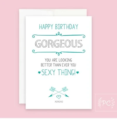 Happy Birthday Gorgeous Card - Prairie Chick Prints