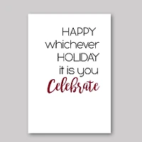 Happy Whichever Holiday Card - What She Said Creatives
