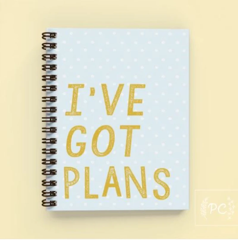 I've Got Plans Notebook - Prairie Chick Prints