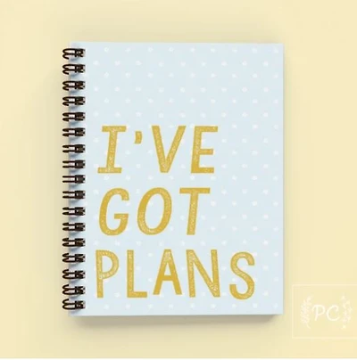 I've Got Plans Notebook - Prairie Chick Prints