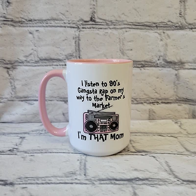 I Listen To 90's Gangsta Rap  / 15oz Mug - All Decked Out