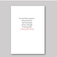 I Pee When I Laugh Card - What She Said Creatives