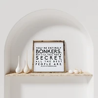 Alice In Wonderland (13x13) Wooden Sign - William Rae Designs