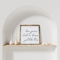 Love Grows Best In Houses Just Like This (13x13) Wooden Sign - William Rae Designs