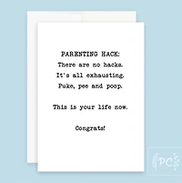 Parenting Hack Card - Prairie Chick Prints