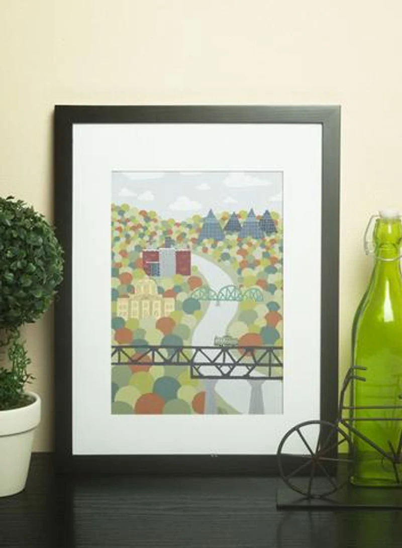 Edmonton River Valley Print - Snow Alligator