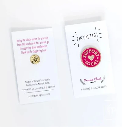 Support Local Pin - Prairie Chick Prints