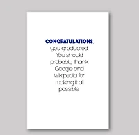 Thanks To Google Card - What She Said Creatives