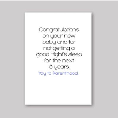 Yay To Parenthood Card - What She Said Creatives