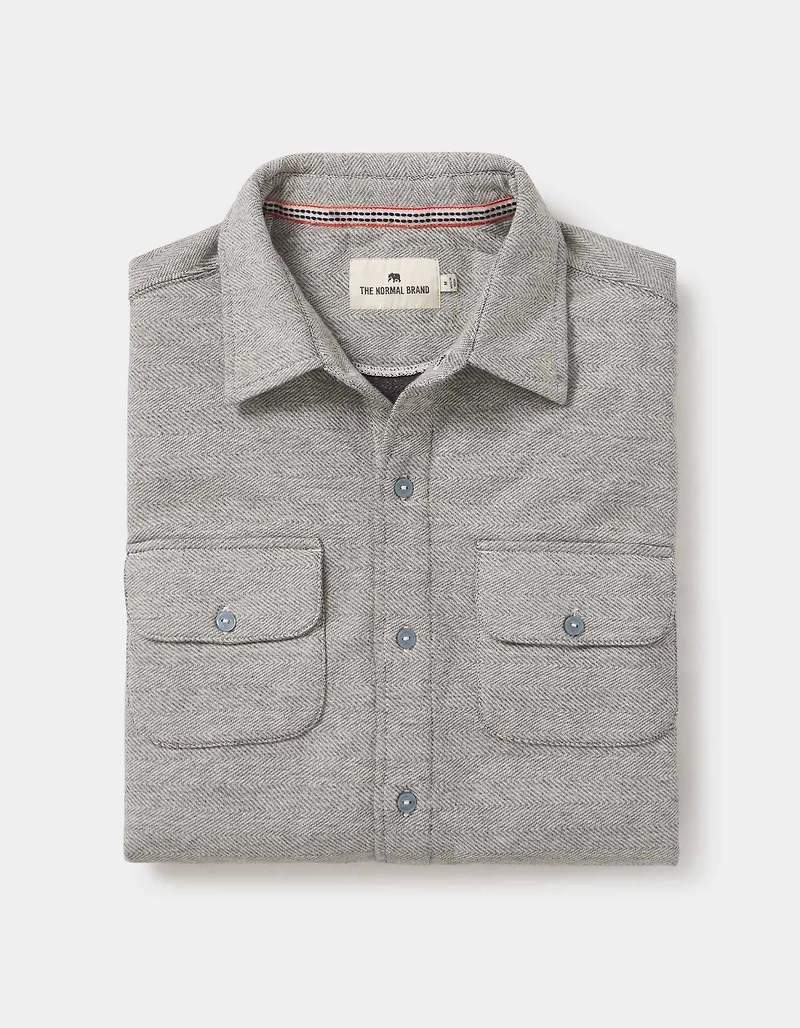 Textured Knit Shirt Graphite