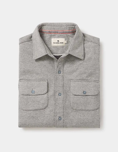 Textured Knit Shirt Graphite