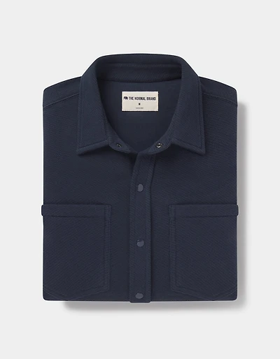 Loop Terry Button Up Navy