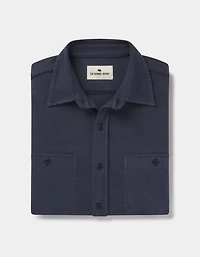 Lennox Jersey Button Up Navy