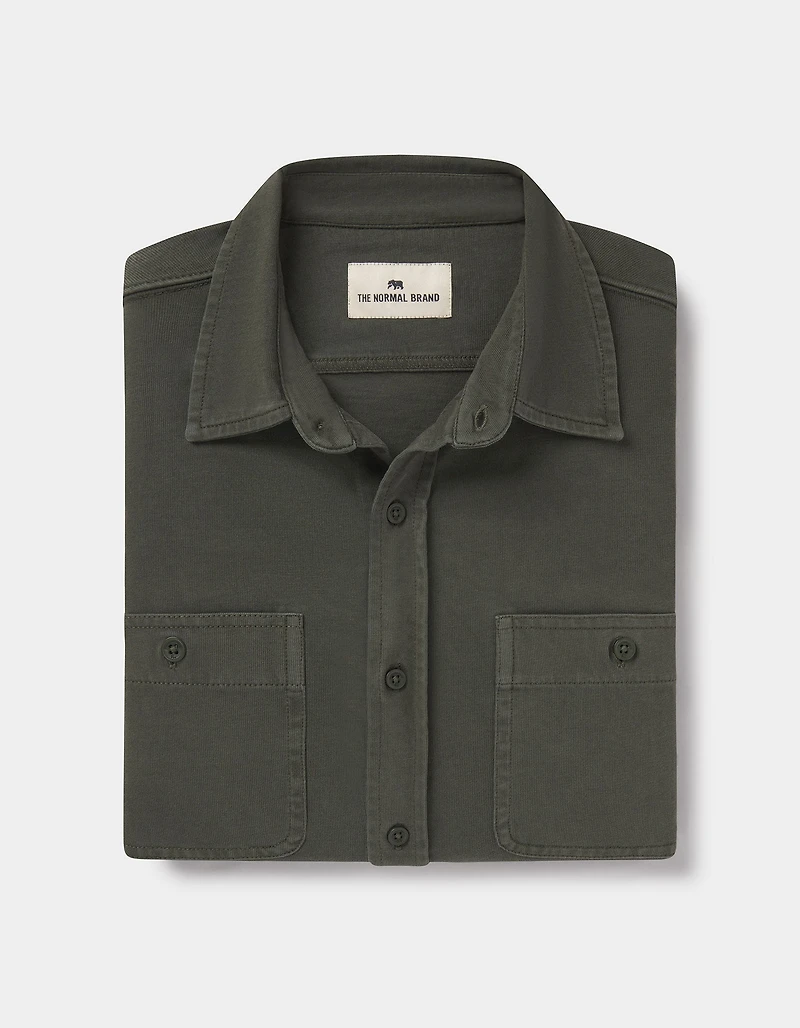 Lennox Jersey Button Up Alpine