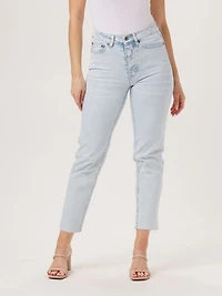 Hi-Rise Ankle Skimmer Light Wash