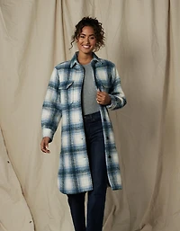 Toni Duster Jacket Blue Plaid