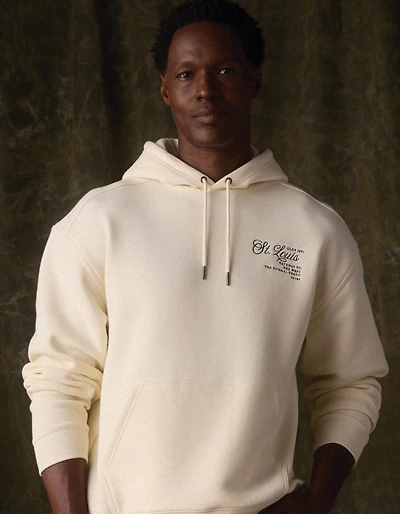 Normal Fleece Graphic Hoodie Ivory