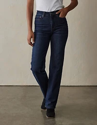 Hi-Rise Straight Jean Dark Wash