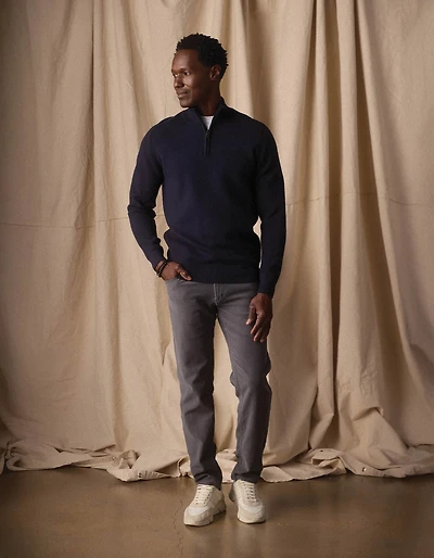 Cooper's Landing Quarterzip Navy