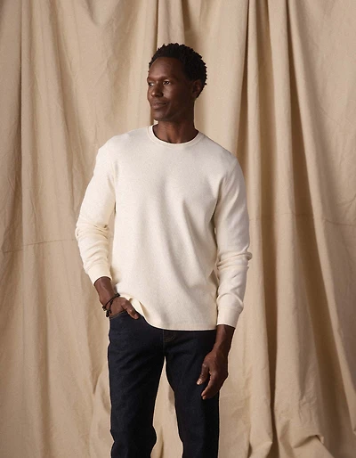 Vintage Thermal Crew Ivory