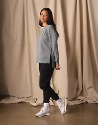 Fleece Puremeso Splitside Pullover Heather Grey