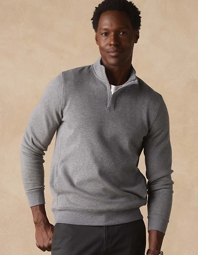 Fleece Puremeso Quarter Zip Athletic Grey