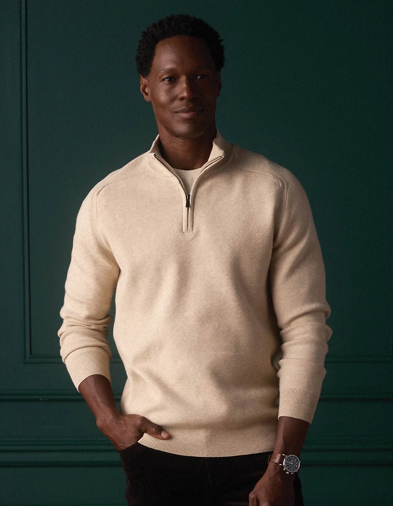 Cooper's Landing Quarterzip Oatmeal
