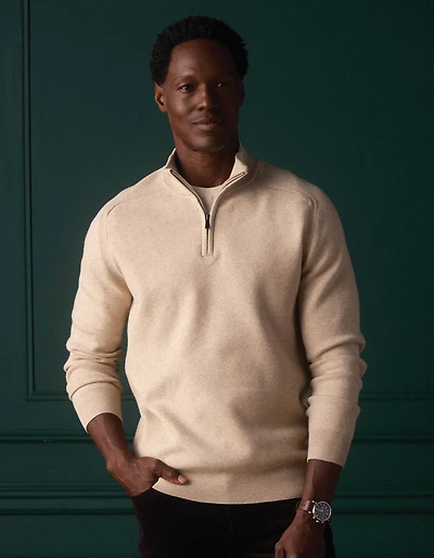 Cooper's Landing Quarterzip Oatmeal