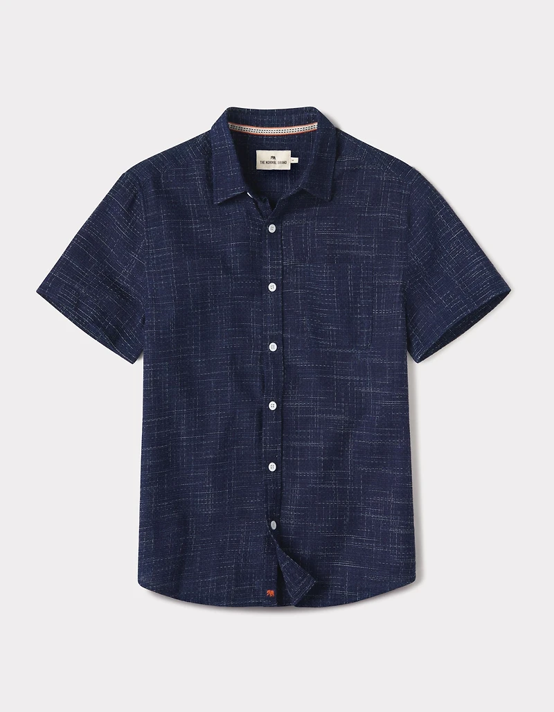 Freshwater Short Sleeve Button Up Shirt Ocean