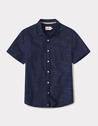 Freshwater Short Sleeve Button Up Shirt Ocean