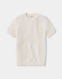 Waffle Knit Sweater Tee Cream