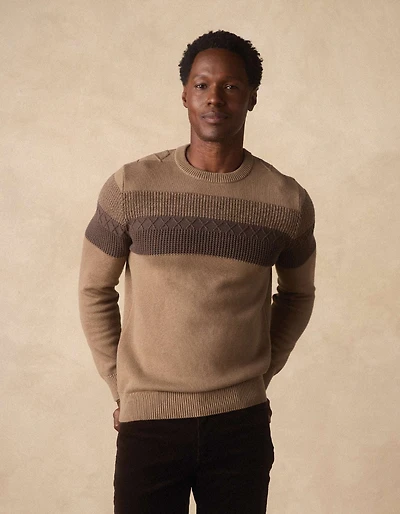 Tom Stripe Crew Jute