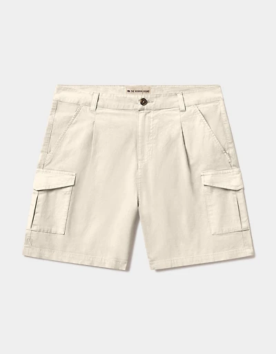 James Canvas Cargo Short Chalk