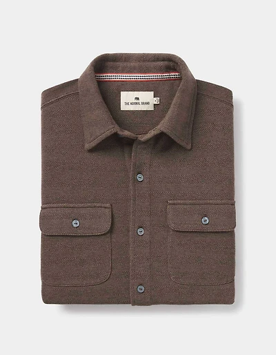 Textured Knit Shirt Java