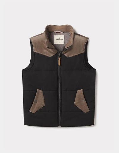 Cord Dano Vest Deep Forest