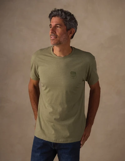 Highway Bear Tee Light Olive