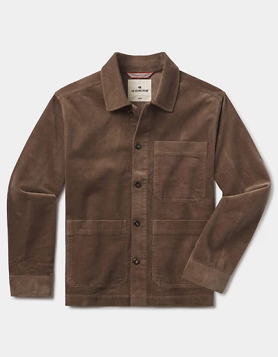 Comfort Cord Chore Coat Taupe