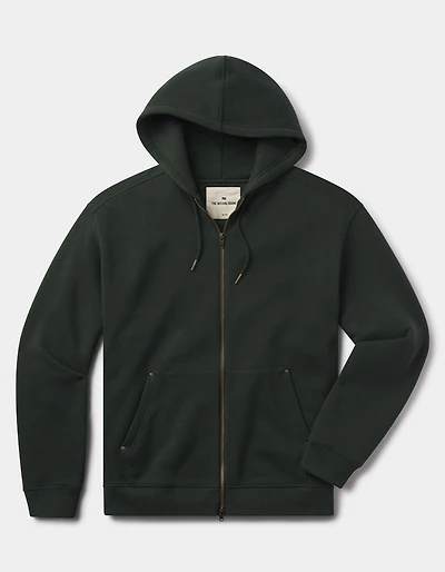 Normal Fleece Full Zip Hoodie Varsity Green