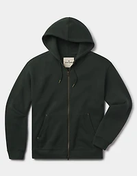 Normal Fleece Full Zip Hoodie Varsity Green