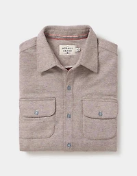 Textured Knit Shirt Oxblood