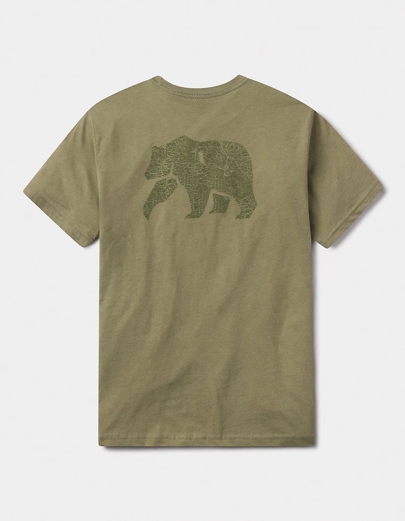 Highway Bear Tee Light Olive