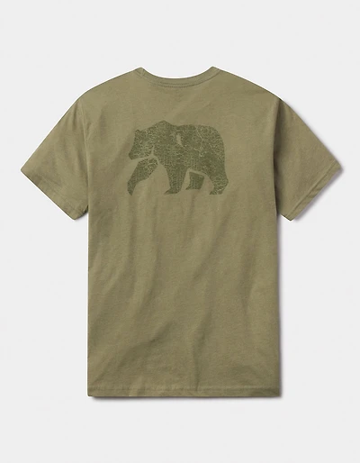 Highway Bear Tee Light Olive