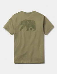 Highway Bear Tee Light Olive