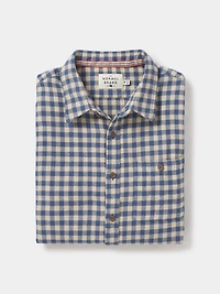 Hudson Double Brushed Flannel Khaki Plaid
