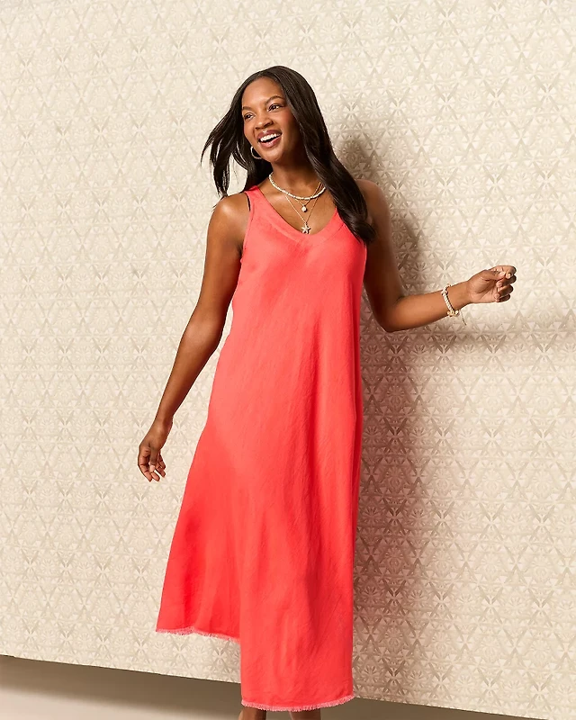 Tommy Bahama St. Lucia Linen-Blend Bias-Cut Coverup Dress | Pacific City