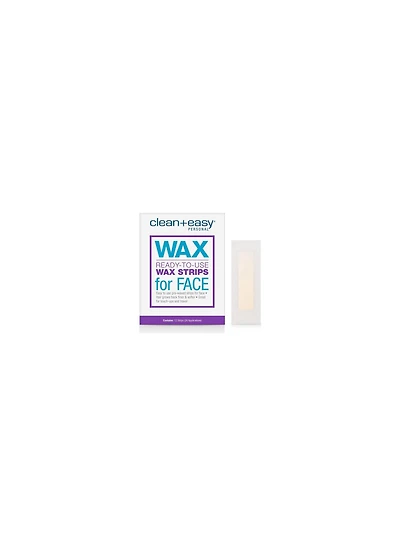 CleanEasy Bandes de Cire Prêtes à l'emploi pour le Visage - 12 unités