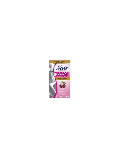 Nair Wax Ready Strips for Legs & Body Cherry Oil