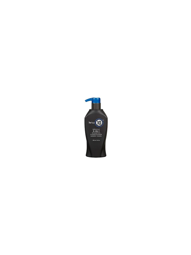 He's a 10 Mens 3-in-1 Daily Shampoo - Conditioner - Body Wash - 295ml