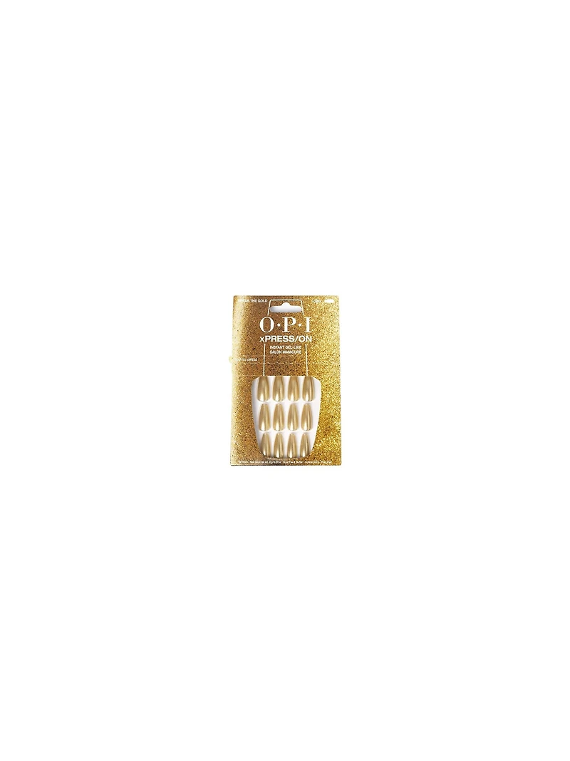 OPI xPRESS-ON Nails Long Break the Gold